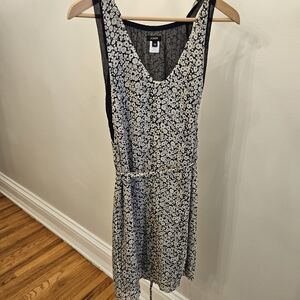 J Crew Navy and White Floral Mini Dress